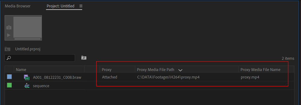 Autokroma How To Use Proxy Premiere Pro Project Panel Metadata