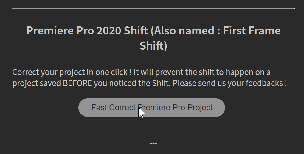 BRAW Studio Panel Automatic Fix 200 Shift Premiere Pro