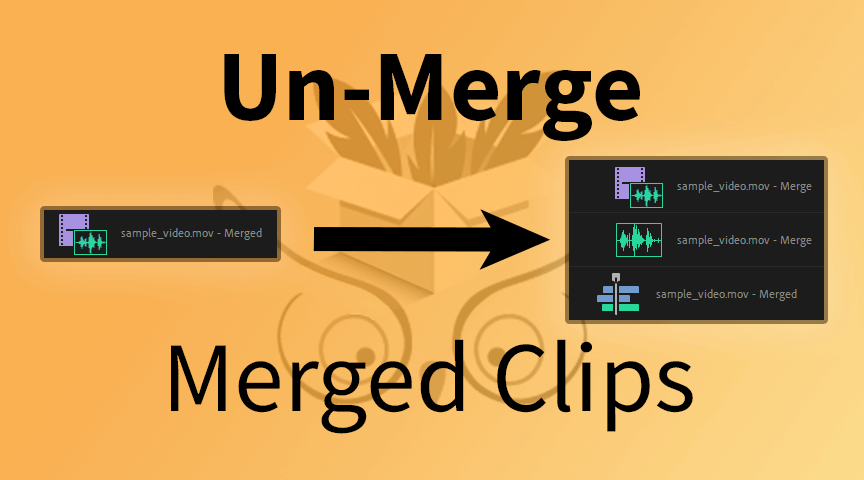 How to UnMerge Merged Clips in Adobe Premiere Pro
