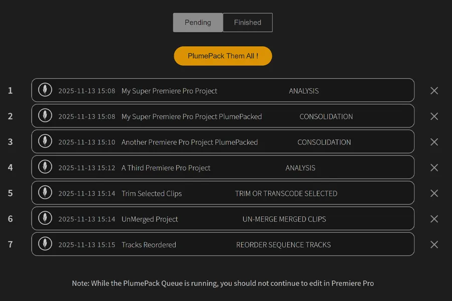 PlumePack Autokroma UNLIMITED Multiple Tasks In Queue
