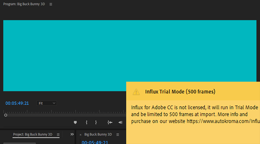 How to License Influx and decode after 3 minutes
