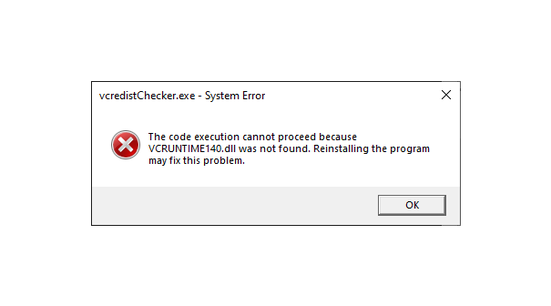 vcruntime140.dll was not found : How To Install VCRedist to use our plugins