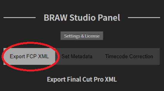 BRAW Studio 1.9 : New Export XML Feature in our Premiere Pro Panel